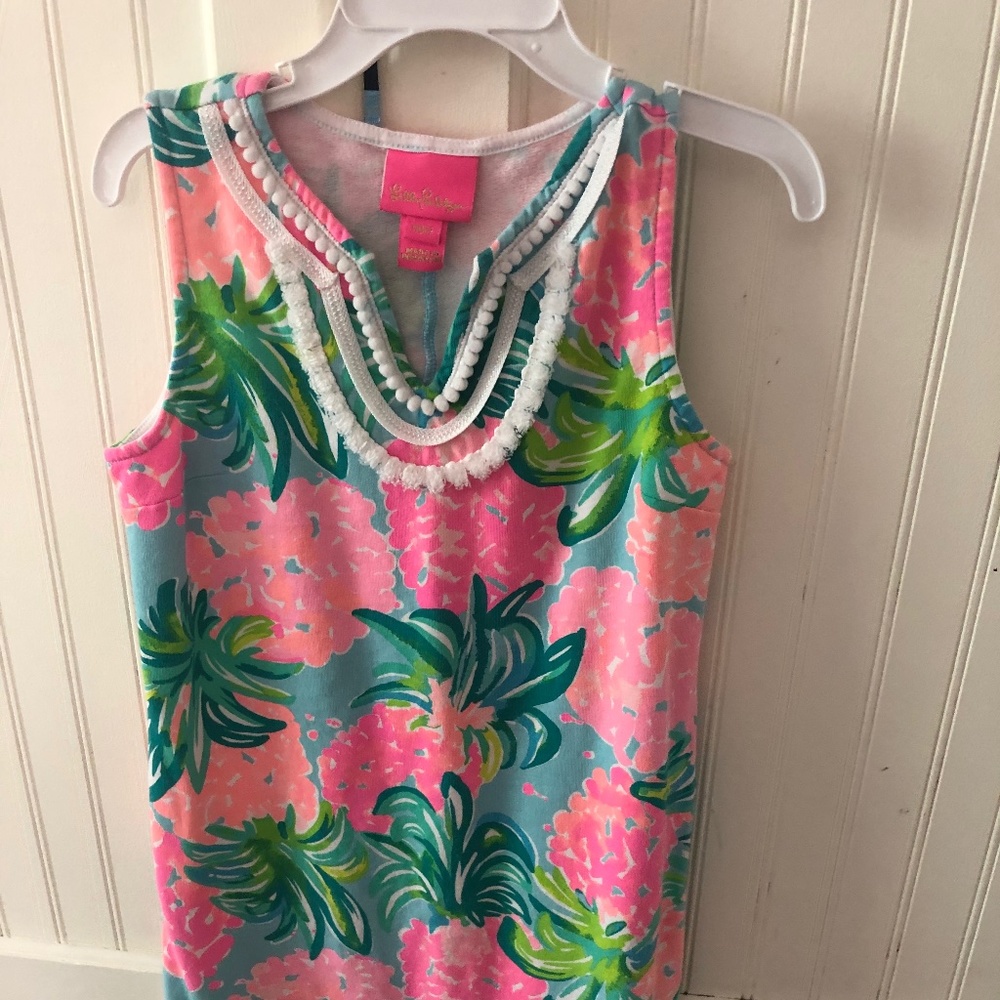 Lilly Pulitzer Girls Knit Shift Dress Size 6-7